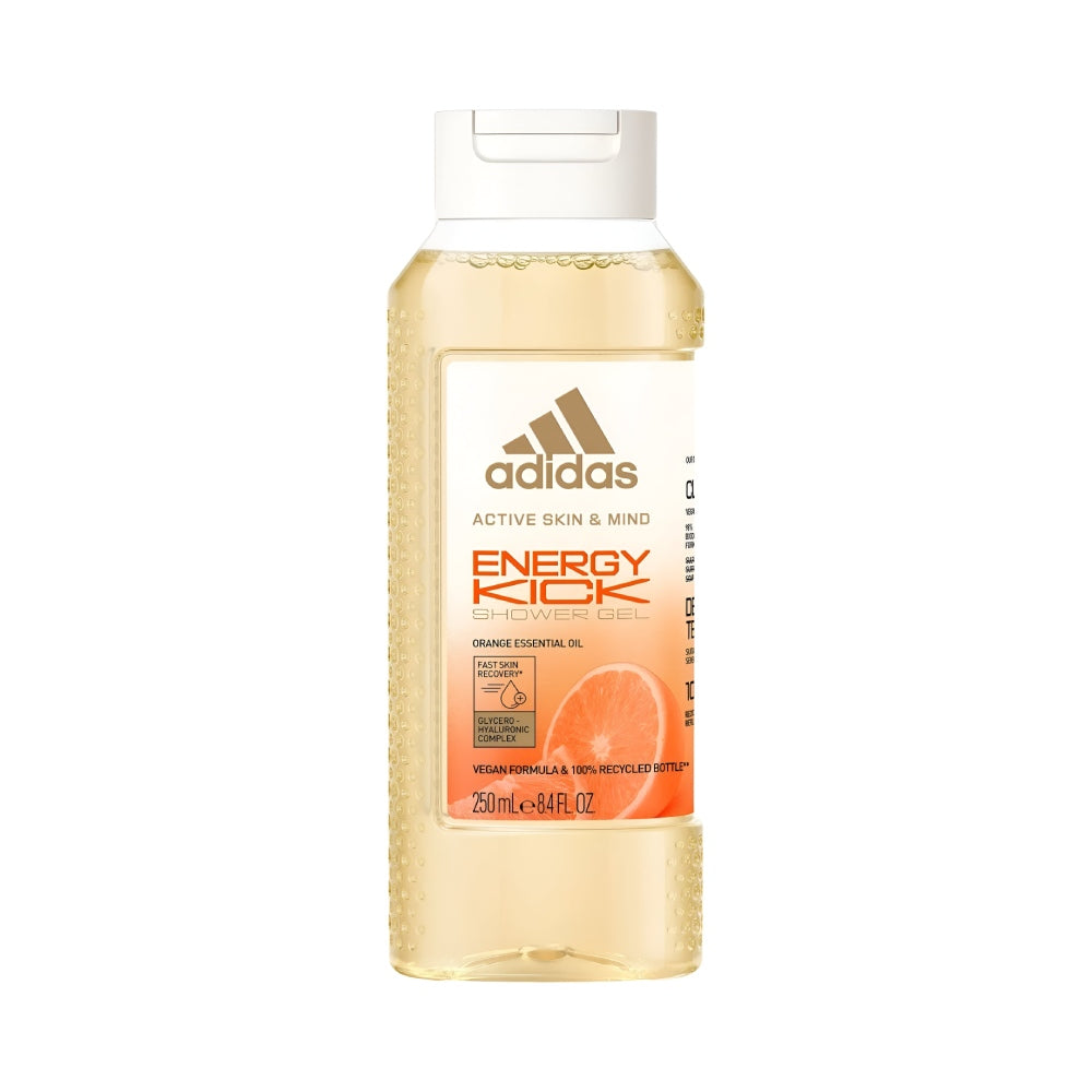 Adidas Shower Gel 250ml Active Skin & Mind  Energy Kick With Orange Essential Oil