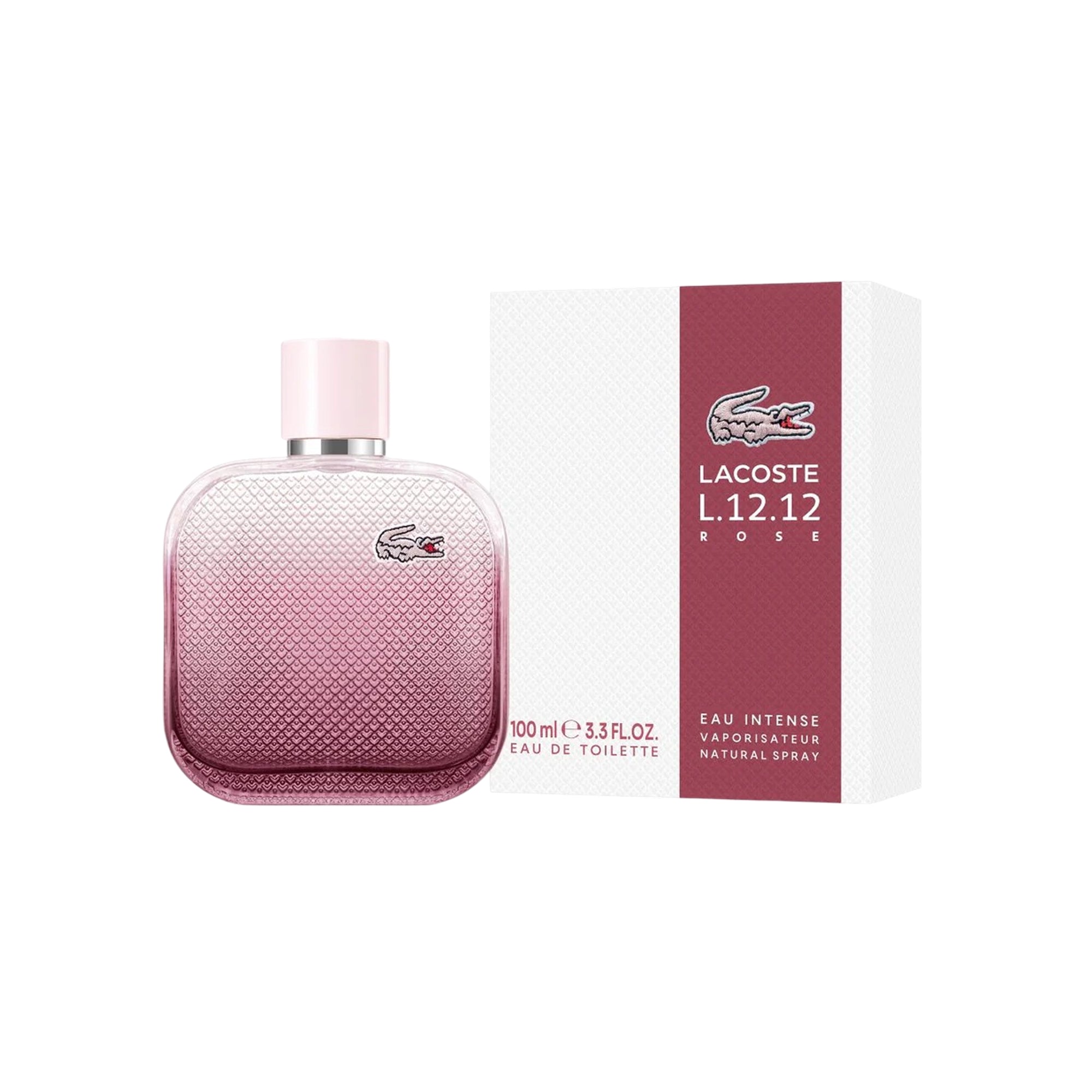 Lacoste L.12.12 Rose Eau Intense عطر تواليت – للنساء – 100 مل
