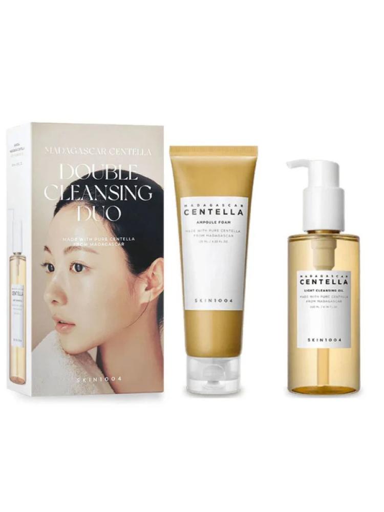 SKIN1004 Skin Care Set Madagascar Centella Double Cleansing (Oil Cleanser 200 ml + Foaming Face Wash 125 ml)