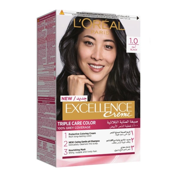 Loreal Loreal Hair Color Cream Excellence Triple Care 1 Black