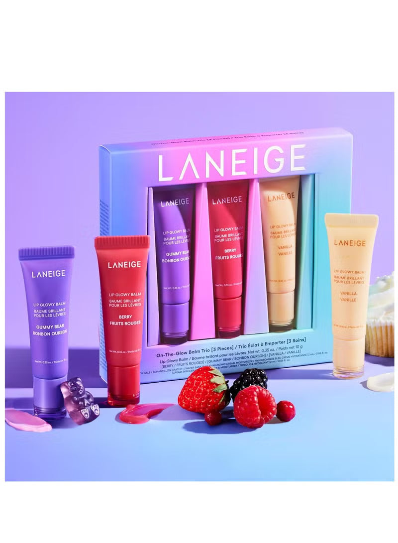 Laneige On-The-Glow Lip Balm Trio Set