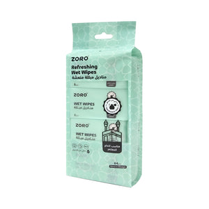 Zoro Wet Wipes 8Wipes Refreshing And Suitable For Hajj And Umrah