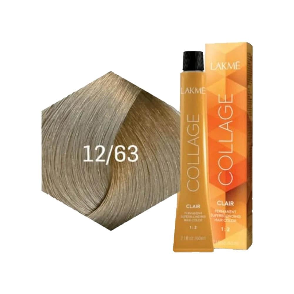 صبغة الشعر الشفافة "لاكمي كولاج" بلون أشقر كستنائي ذهبي فائق 12/63