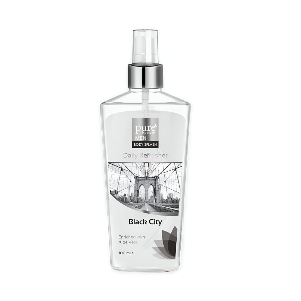Pure Beauty Body Splash 100ml Men Black City