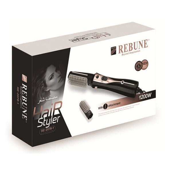 REBUNE Thermal Hair Brush 1200W RE 2078-1 Professional With One Accessory