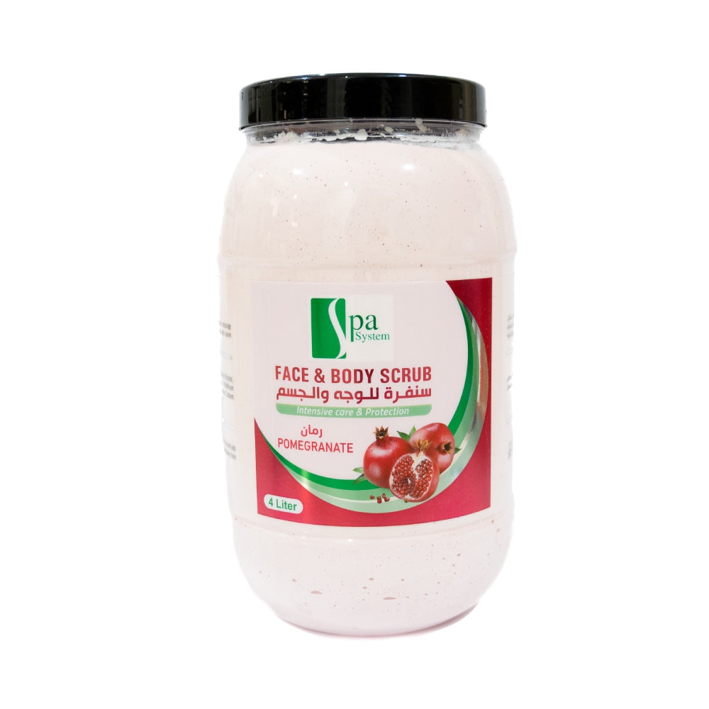 Spa system face & body scrub 4l with pomegranate