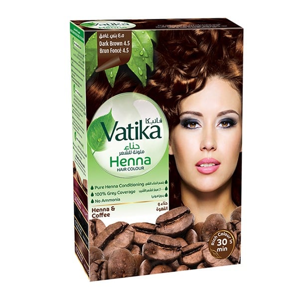 Vatika Henna Hair Color 60g 4.5 Dark Brown