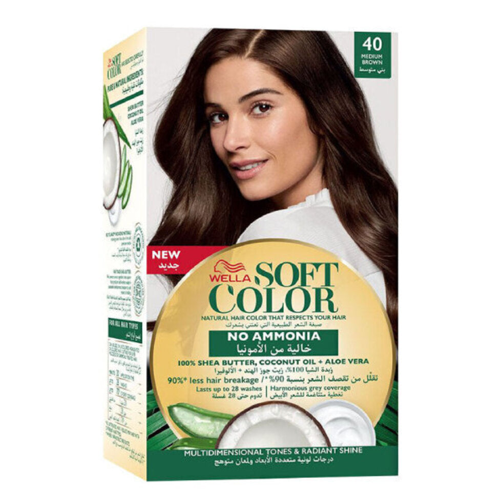 Wella Wella Ammonia-Free Hair Color Soft Color 40 Medium Brown
