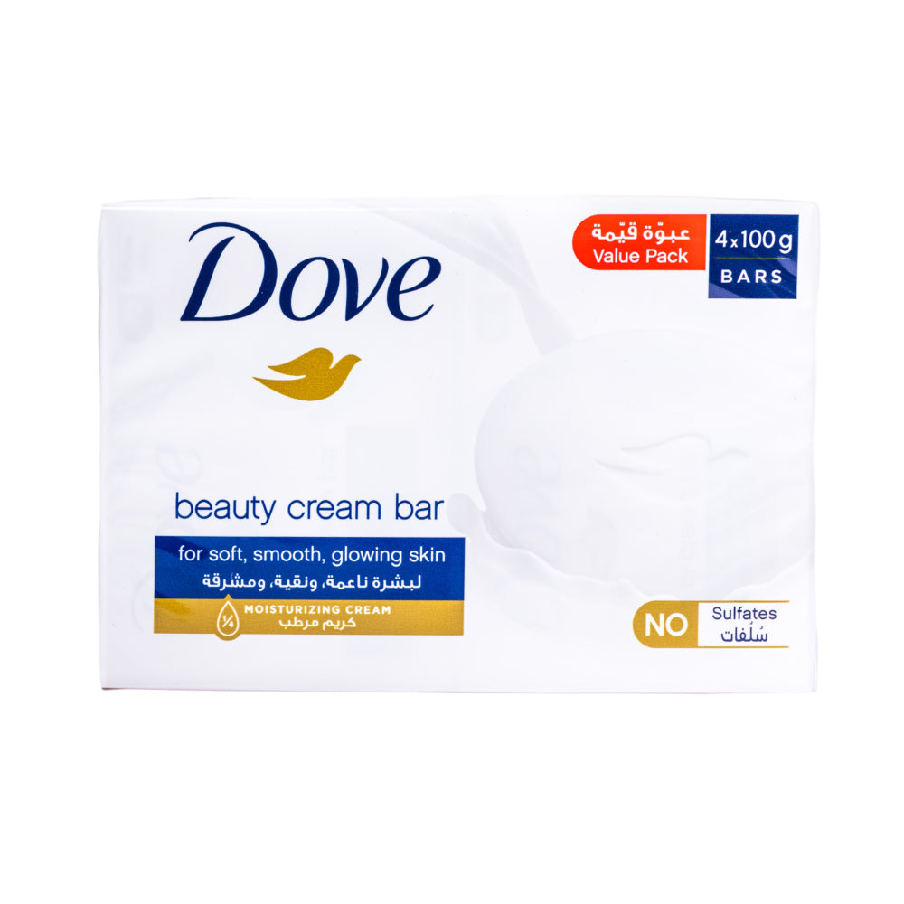 Dove Bar Soap Beauty Cream Blue 4 x 100 g