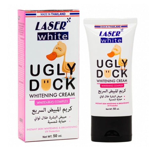 Laser white whitening cream 50ml instant ugly duck +sun protection