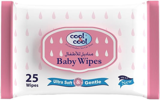 مناديل كول آند كول للأطفال فائقة النعومة، عبوة سفر