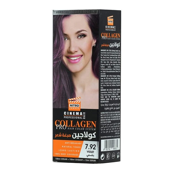 Nitro cinema hair color collagen pro 7.92 violet