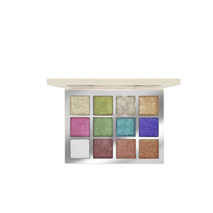 Hearts Palette Sparkle Glitter Eyeshadow Palette 12 Colors