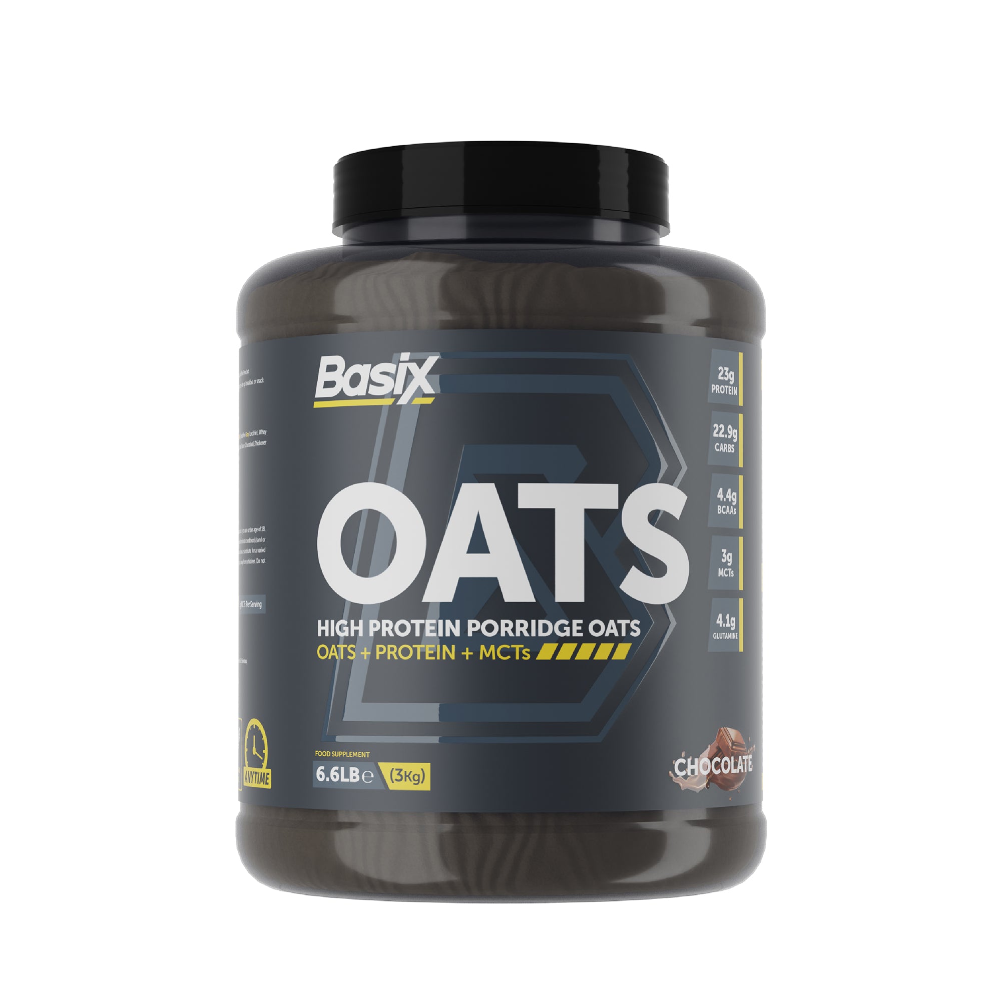 Basix Oats - High Protein Porridge Oats Supplement, Chocolate 6.6 LB