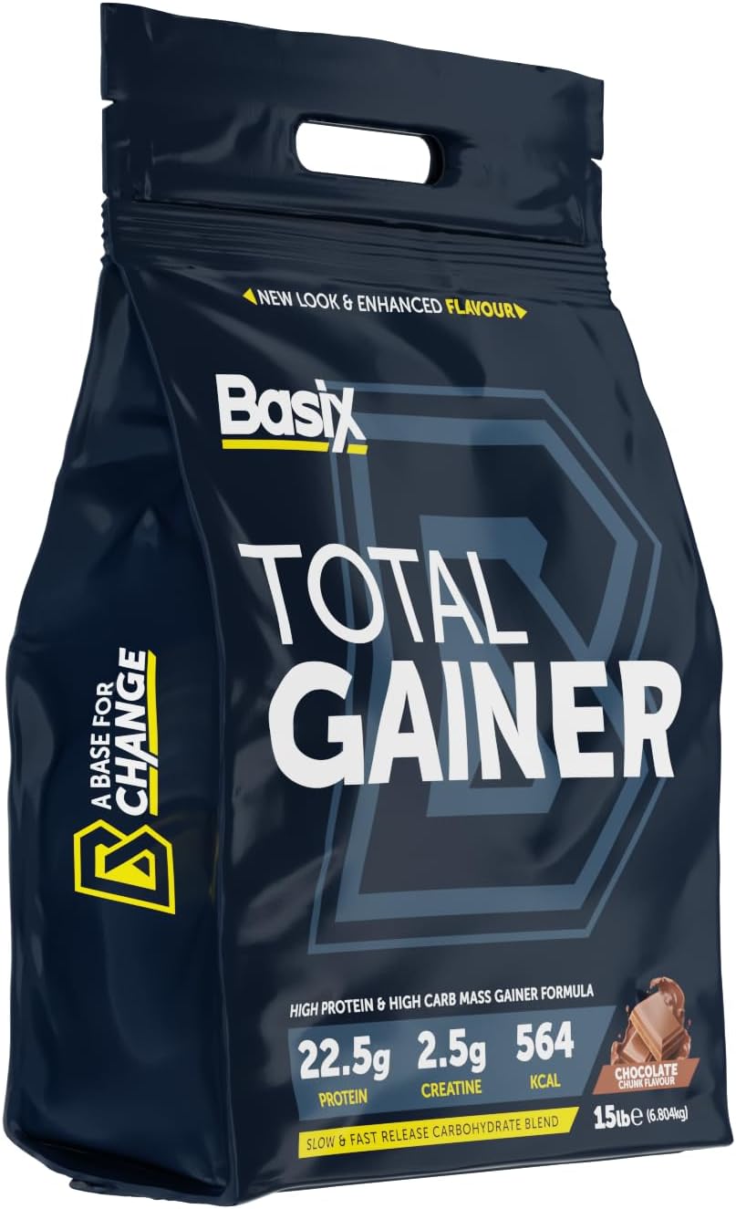 باسيكس جين - مكسب الوزن الكامل - تركيبة غنية بالبروتين والكربوهيدرات لزيادة الوزن