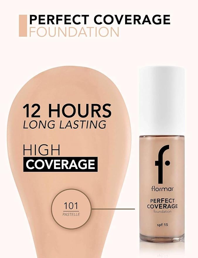 Flormar Perfect Coverage Foundation 101 Pastelle Np