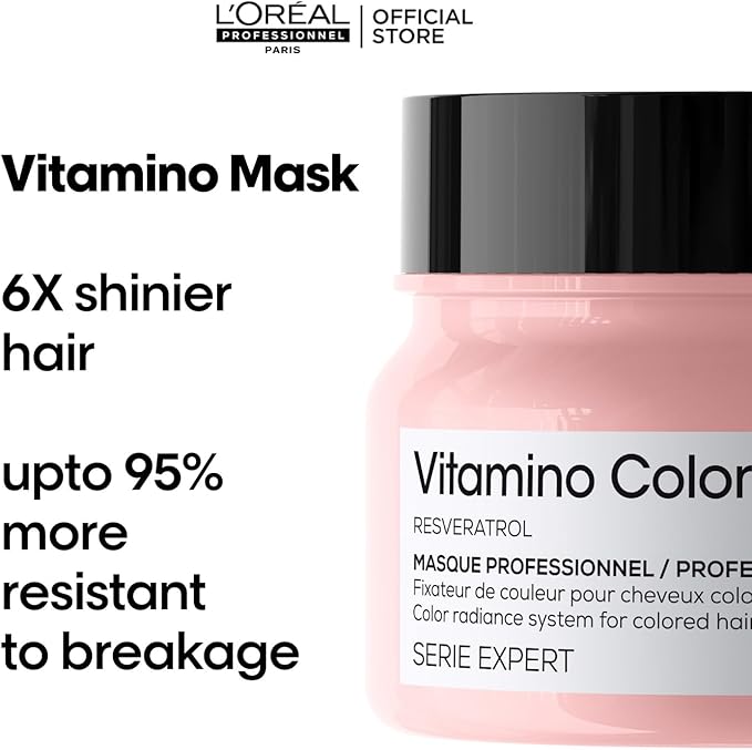 L'Oréal Professionnel Serie Expert Vitamino Color (Shampoo 300ml & Color Mask 250ml Set)