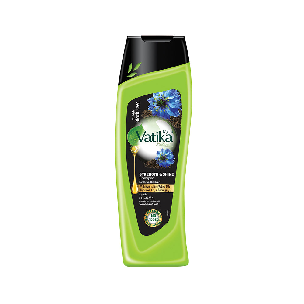Vatika strength & shine shampoo with turkish black seed 200ml