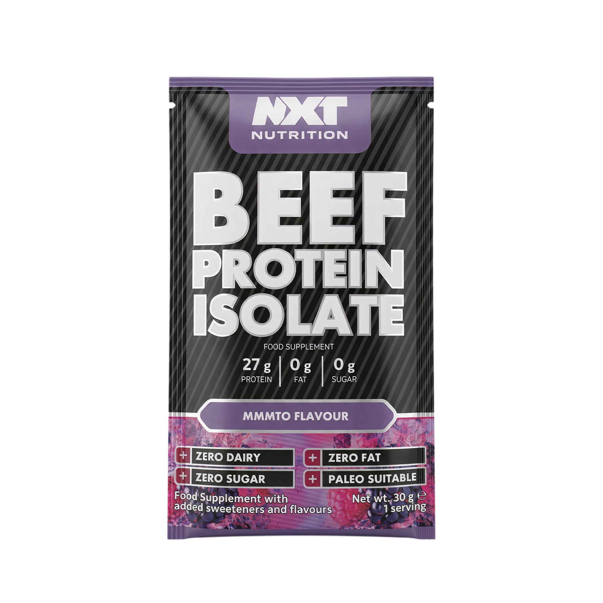 Nxt Nutrition Beef Protein Isolate Single Serving Pouch Mmmto Flavour (30g)
