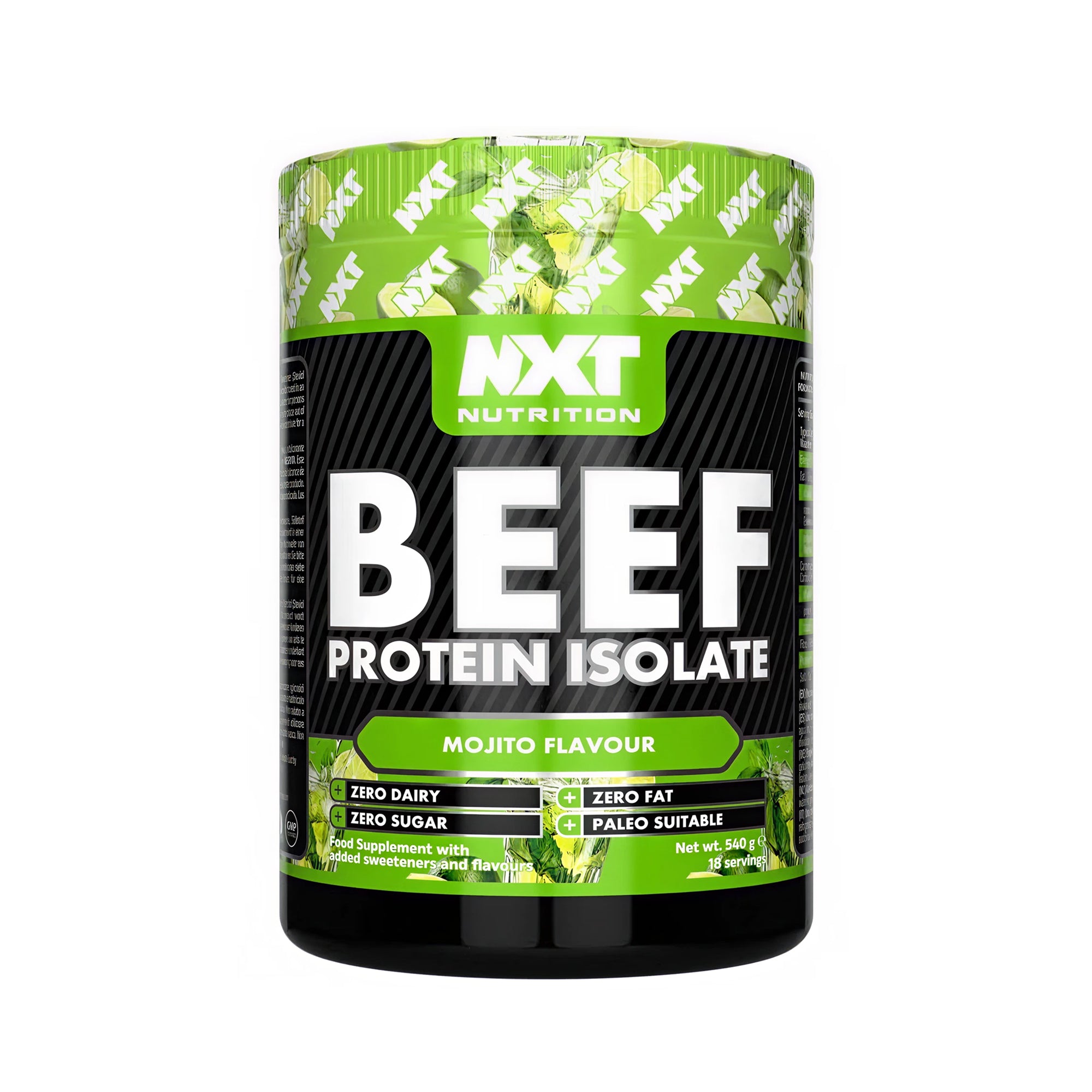 Nxt Beef Protein Isolate, Mojito, 540g