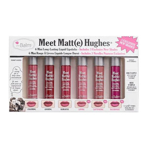 مجموعة أحمر الشفاه من The Balm Meet Matte Hughes 6 قطع 3 سوائل 