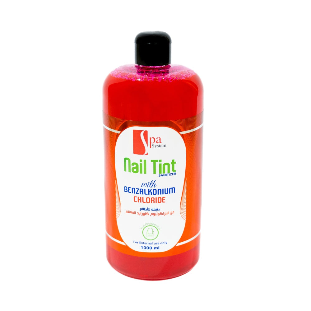 Spa System Colored Nail Sanitizer 1000ml With Benzalkonium Chloride