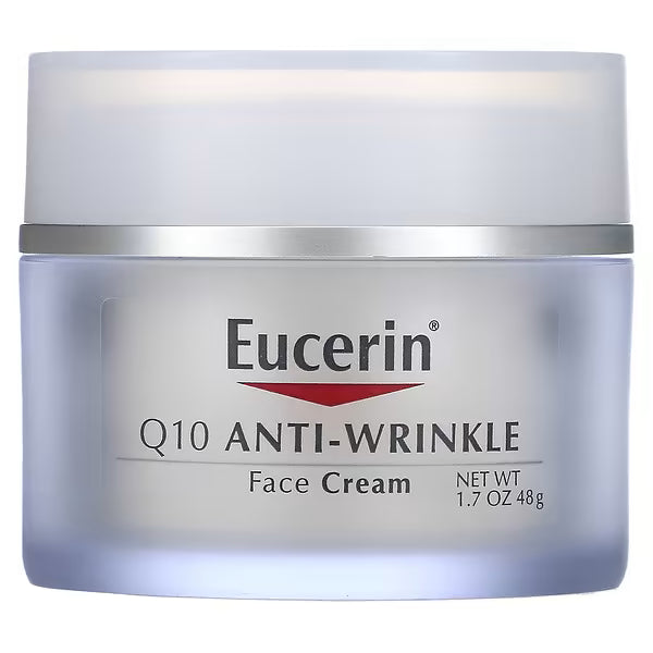 Eucerin Q10 Face Cream – Smoothing Moisturizer with Coenzyme Q10 48g - Avnzor