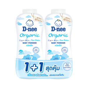 D-nee Baby Body Powder 350ml Organic For Newborns 1+1