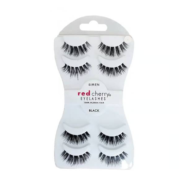Red cherry eyelashes set #siren 4 pairs