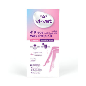 شرائط إزالة الشعر Vi-Vet 41 قطعة للبشرة الحساسة