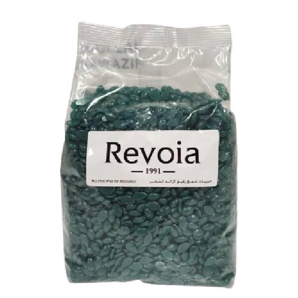 Revoia Hot Film Wax لإزالة الشعر 1000 جرام تركواز