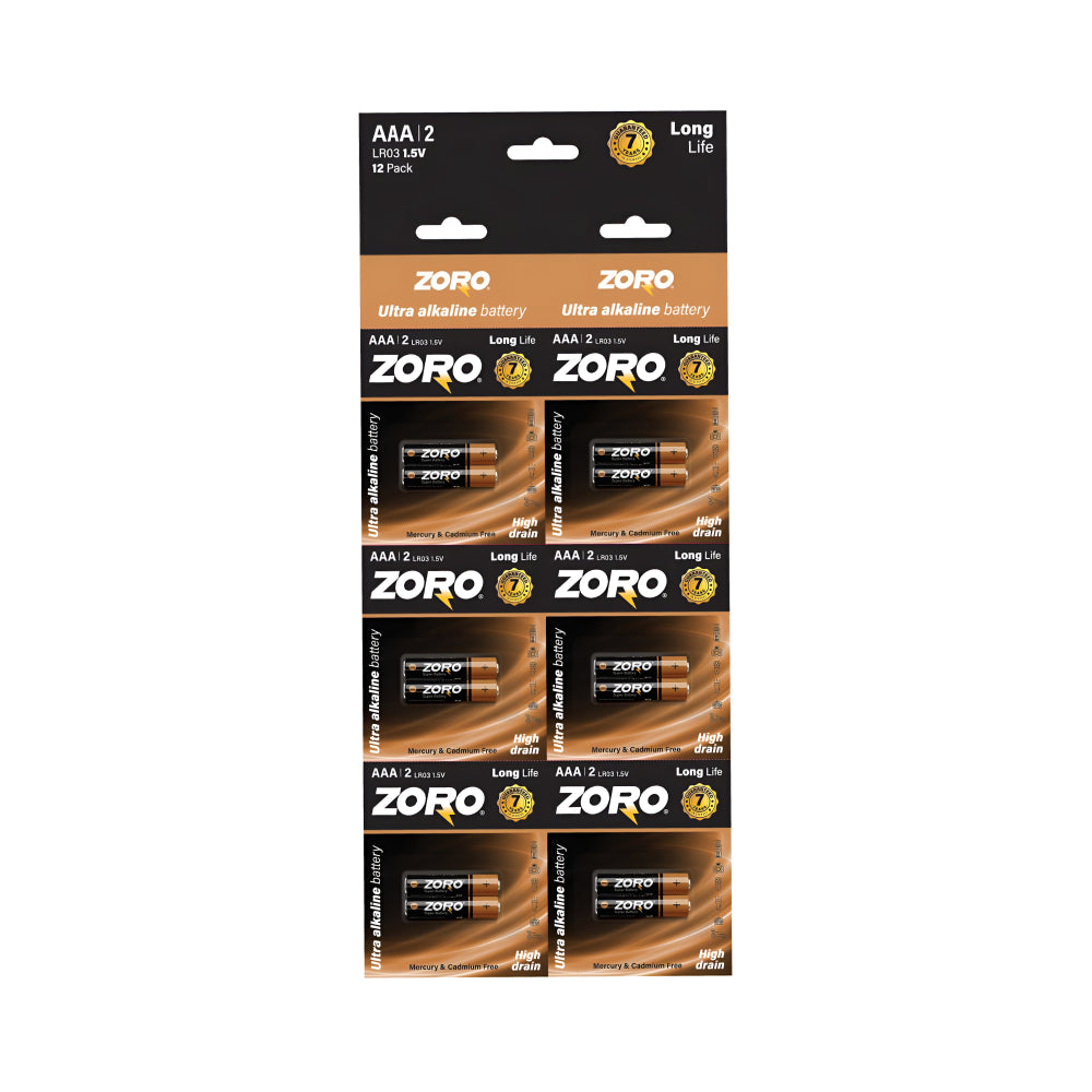 Zoro Battery 12pc AAA 1.5V
