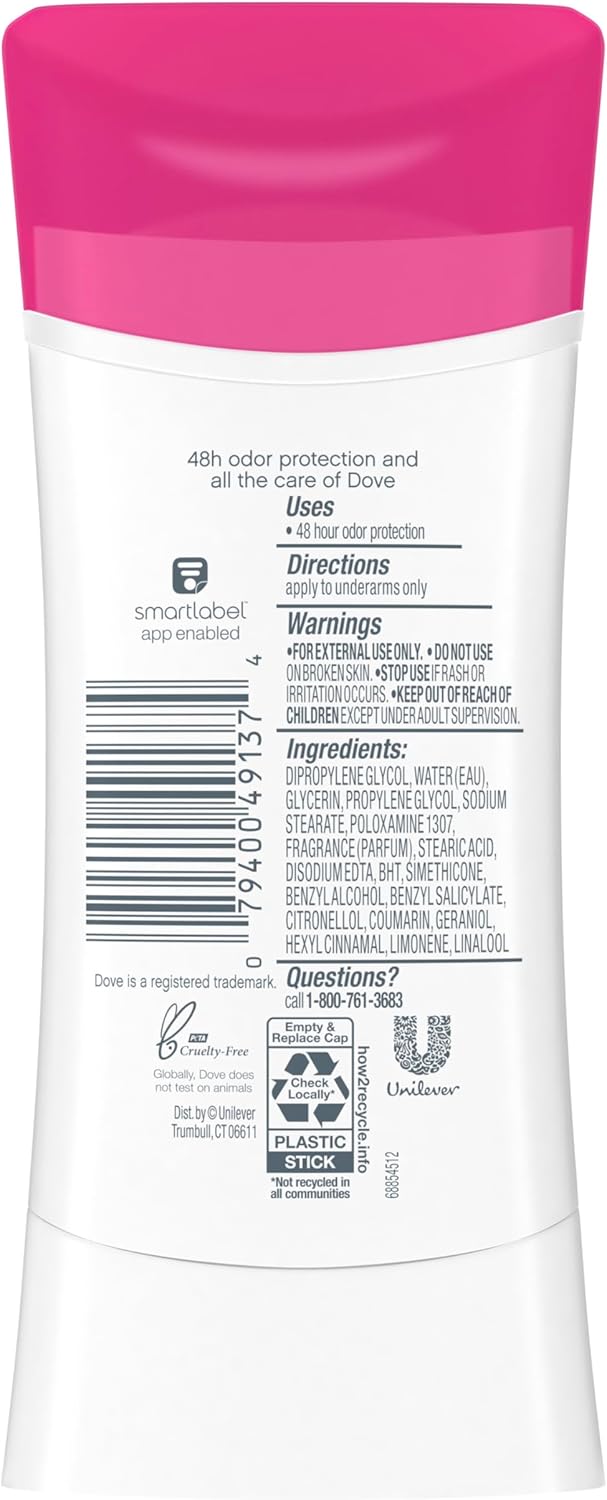 Dove Teens Antiperspirant aluminum free Deodorant - Strawberry (74g)