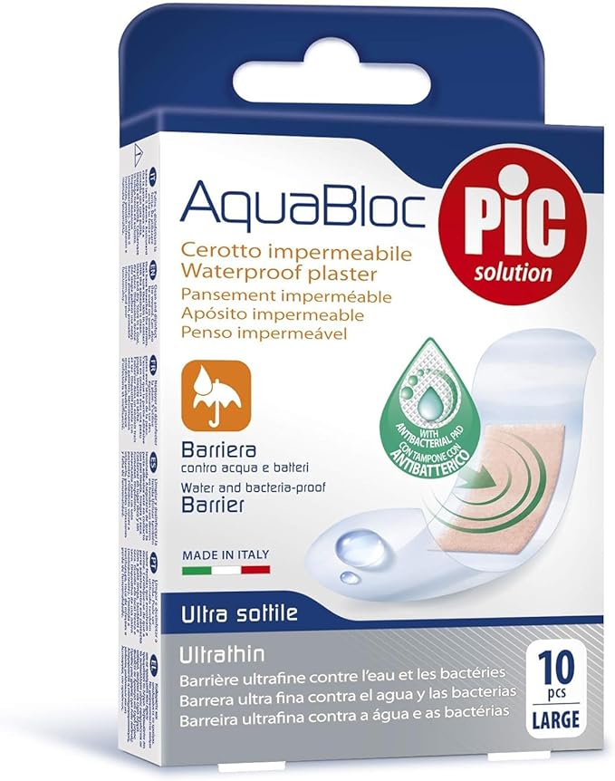 AquaBloc   Plaster  -    Large   10 pcs