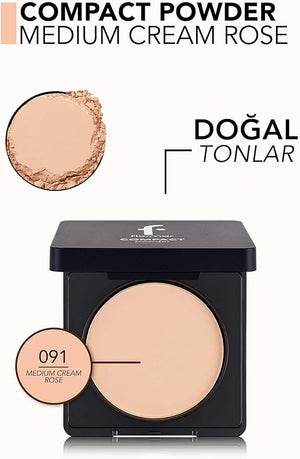 Flormar C.Powder Compact Powder 091 Medium Cream Rose