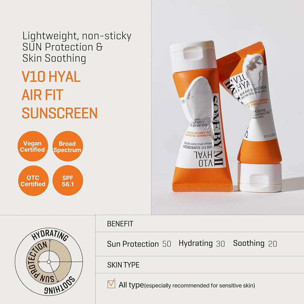 Some By Mi V Hyal Airy Sunscreen – Hydrating Hyaluronic Acid SPF