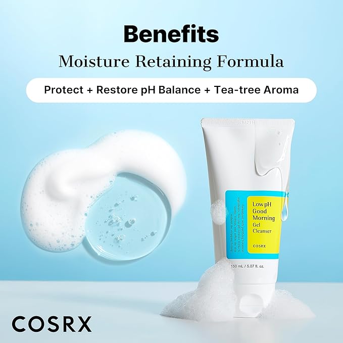 COSRX Low pH Good Morning Gel Cleanser – غسول وجه كوري لطيف 150 مل