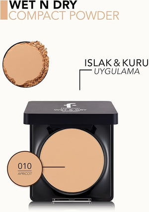 Flormar Wet&Dry Compact Powder 010 Apricot