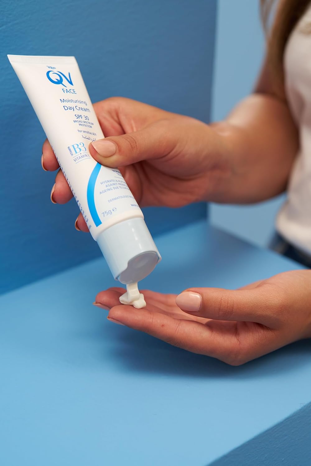 كريم كيو في المرطب للوجه النهاري بعامل حماية من الشمس 30، 75 جم