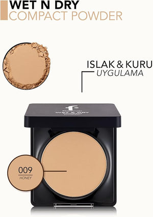 Flormar Wet&Dry Compact Powder 009 Honey