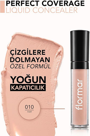 Flormar Perfect Coverage Liquid Concealer 10 Fair