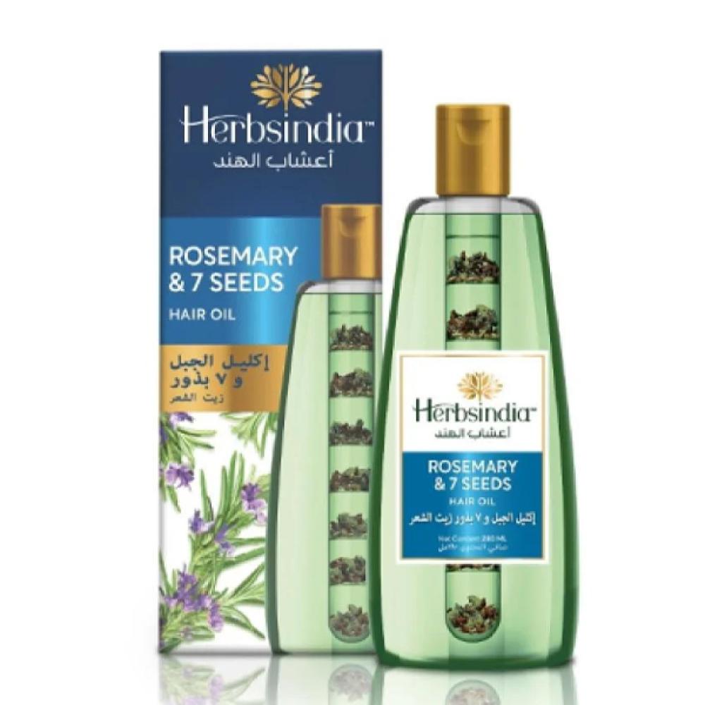Herbs india hair oil 180ml rosemary and 7 seeds