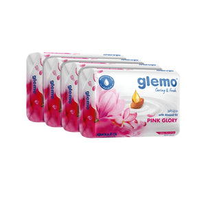 Glemo Bar Soap Pink 4 x 120g