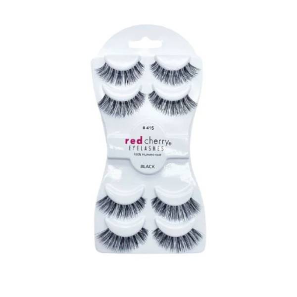 Red cherry eyelashes set #415 4 pairs