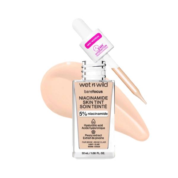 كريم أساس Wet n Wild Foundation Niacinamide Skin Tint Fair Beige