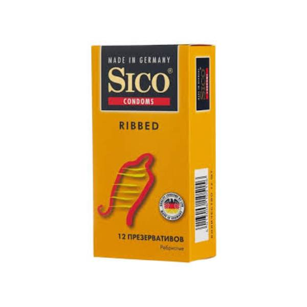 Sico condoms 12pc ribbed