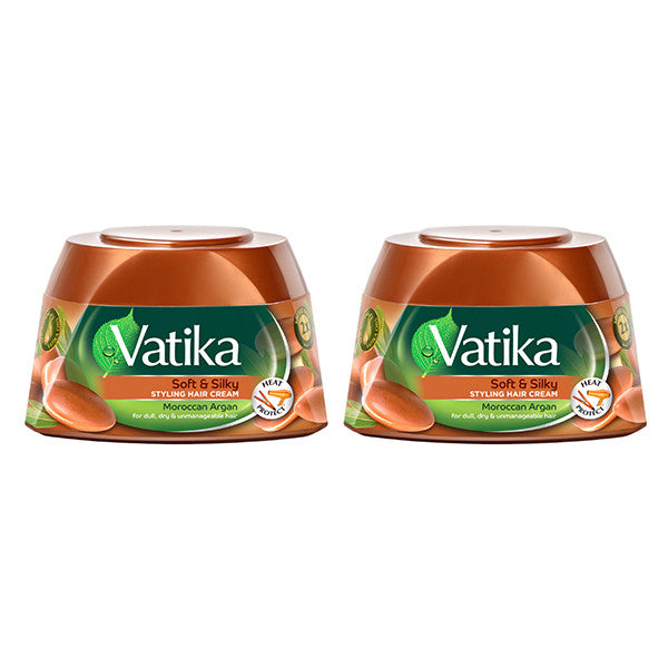 Vatika hair cream with argan 2 x 140ml