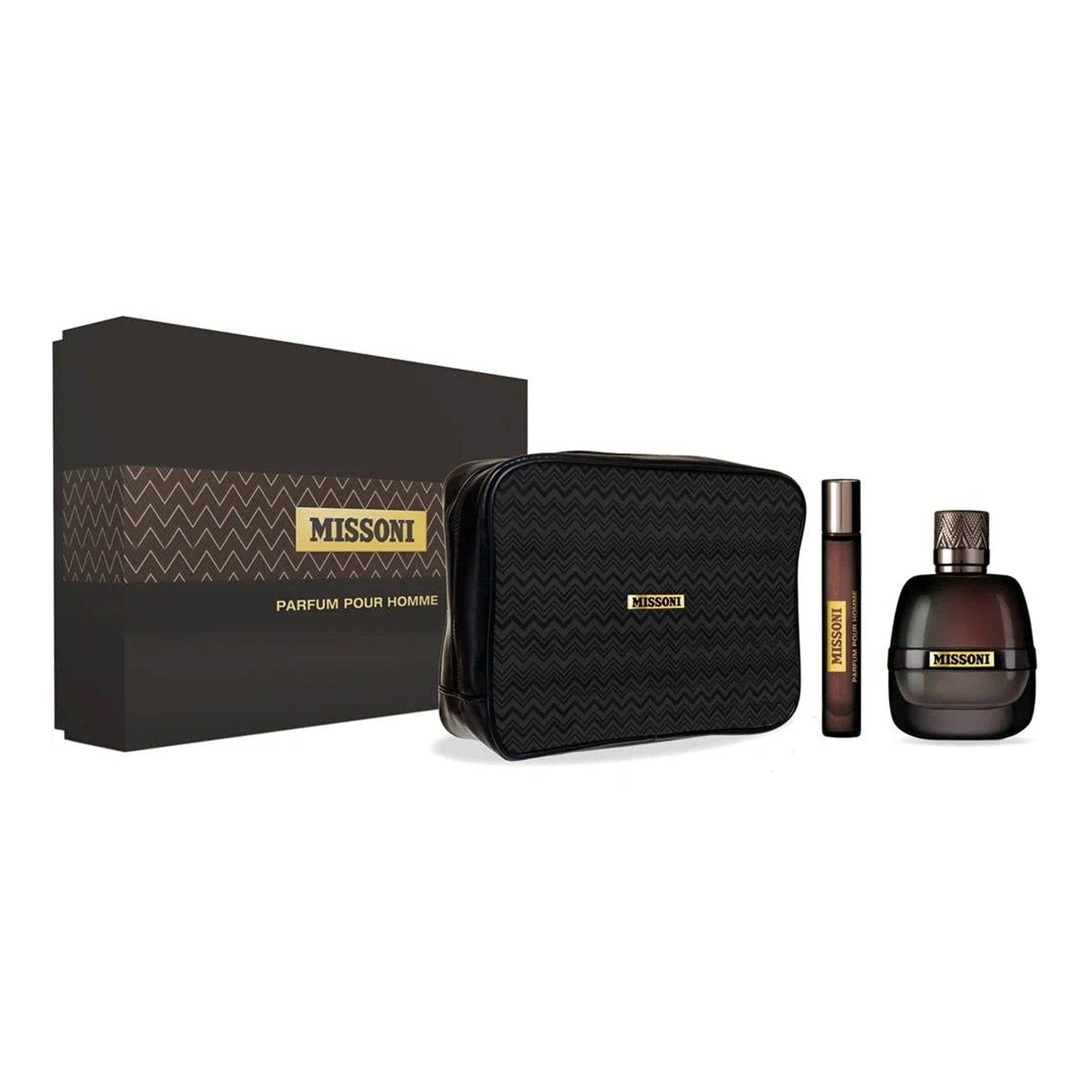 Missoni Gift Set Pour Homme 3Pcs ( EDP 100ML + Sample EDP 10ML + Trouse )