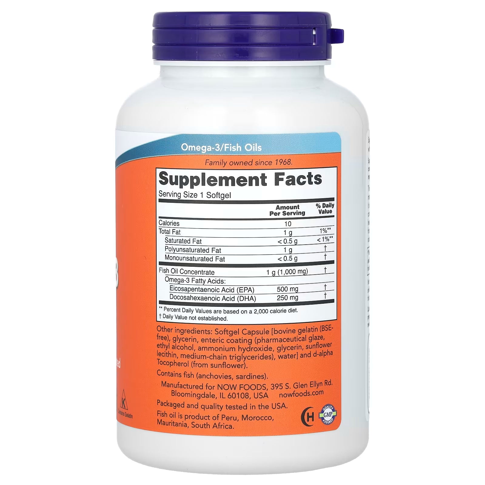NOW Foods Ultra Omega-3 Fish Oil 180 Softgels