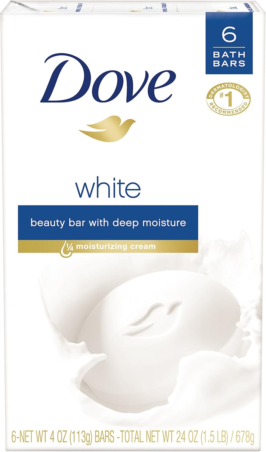 Dove Beauty Bar White (6 Pack) (637g)